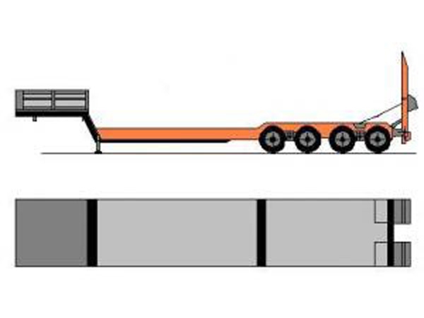 Полуприцеп низкорамный 931921 четырехосный